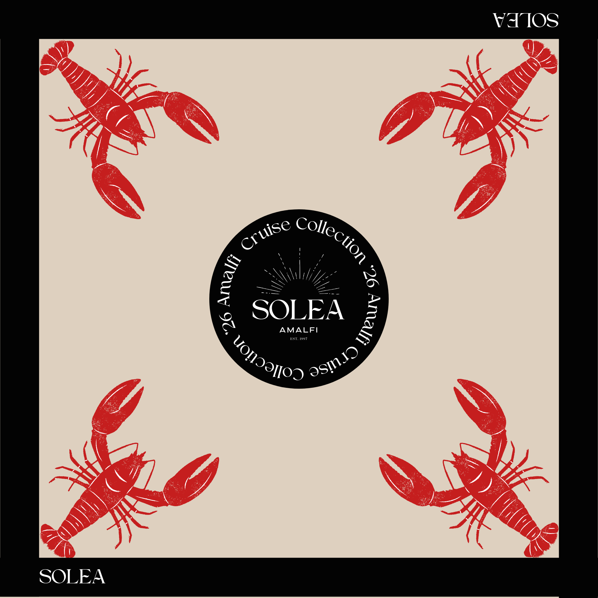 Lobster Cruise '26 Satin Scarf