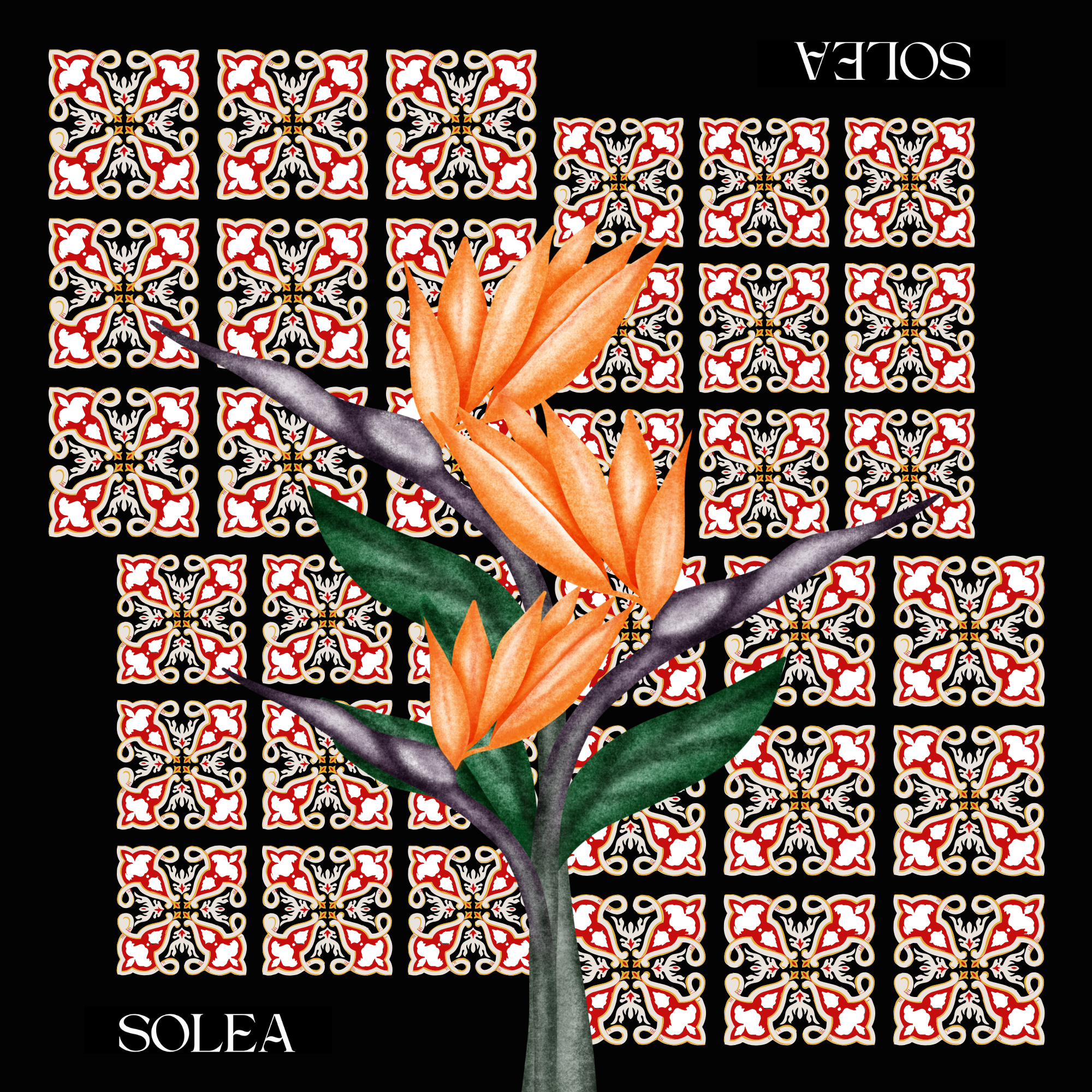 Amalfi Paradise Satin Scarf